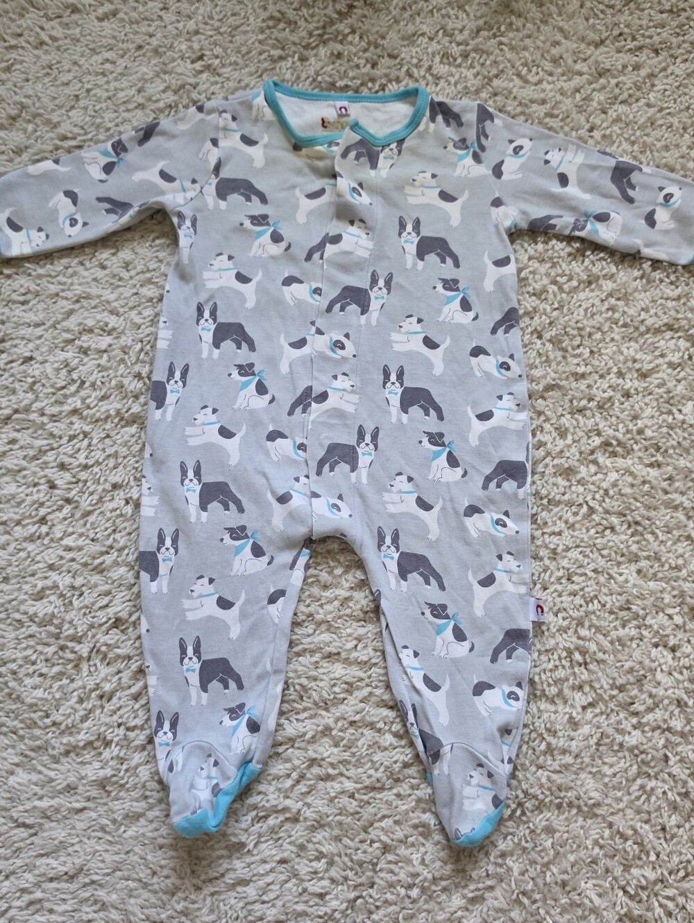 Baby Boy Frenchie (Puppy) Sleeper (3-6 Months)